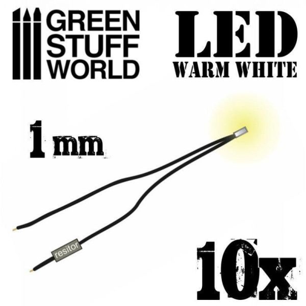 Warm White LED Lights - 1mm For Discount