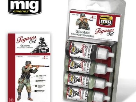 Ammo by MIG Ammo Paint, German Field Grey Uniforms Set Online now