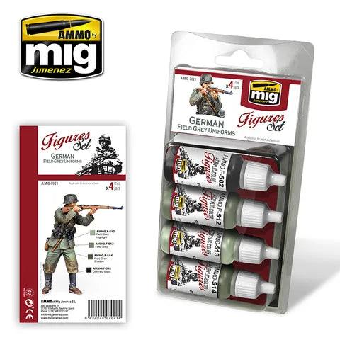 Ammo by MIG Ammo Paint, German Field Grey Uniforms Set Online now