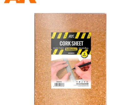 AK Interactive Building Materials - Cork Sheets Coarse Grained 200x300x2mm Supply