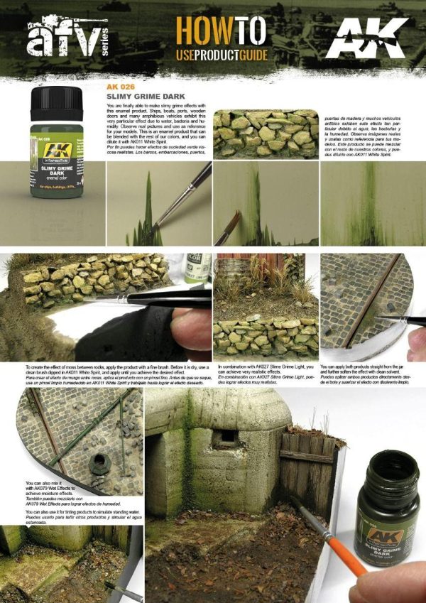 AK Interactive Weathering Products - Slimy Grime Dark Hot on Sale