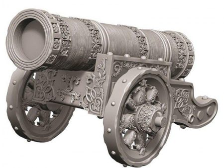 WizKids Deep Cuts Unpainted Miniatures Large Cannon on Sale