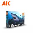 Ak Interactive 3Gen Sets - Blue Essential Colors For Cheap