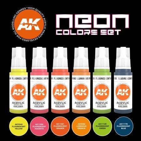 Ak Interactive 3Gen Sets - Neon Colors Hot on Sale