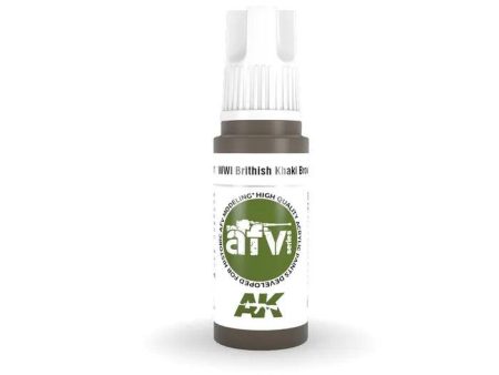 AK Interactive 3rd Gen Acrylic AFV WWI British Khaki Brown Base on Sale