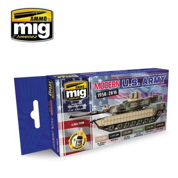 Ammo by MIG Modern Usa Army Colours Set Sale