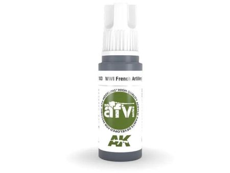 AK Interactive 3rd Gen Acrylic AFV WWI French Artillery Grey Sale