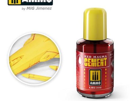 Ammo by MIG Red Magma Cement 30ml For Cheap