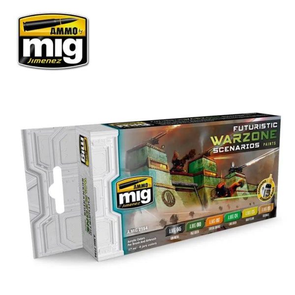 Ammo by MIG Futuristic Warzone ScenariosColour Set Online Hot Sale