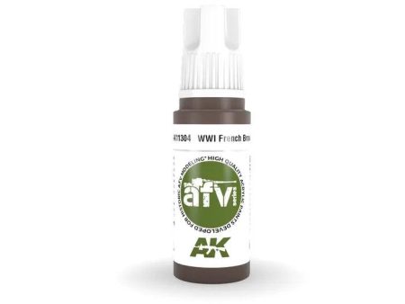 AK Interactive 3rd Gen Acrylic AFV WWI French Brown Discount