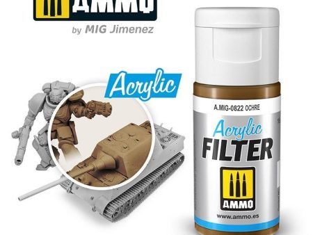 Ammo by MIG Acrylic Filter Ochre Online Hot Sale