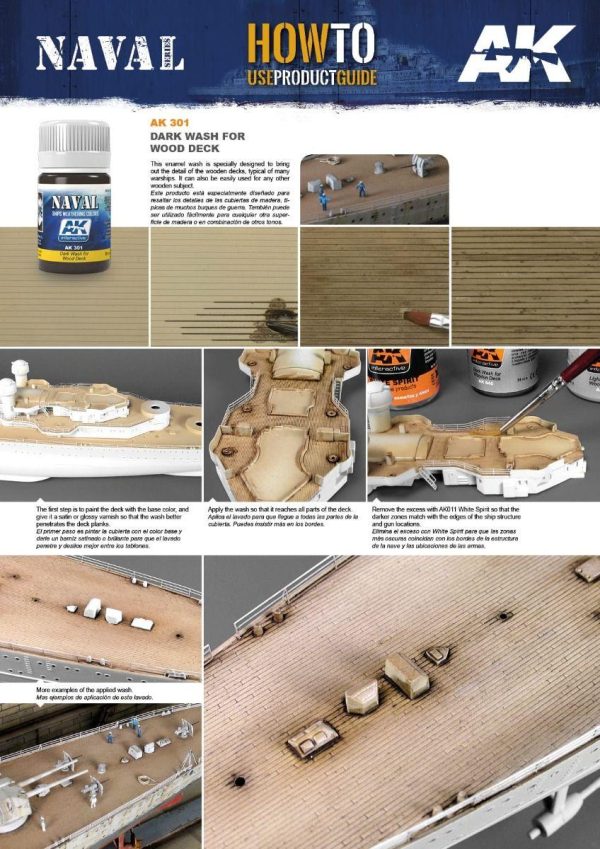 AK Interactive Weathering Products - Dark Wash for Wood Deck Online