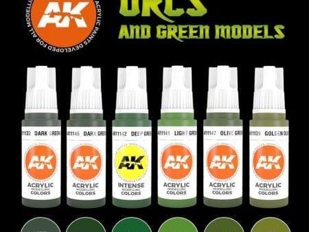 Ak Interactive 3Gen Sets - Orcs And Green Creatures Online