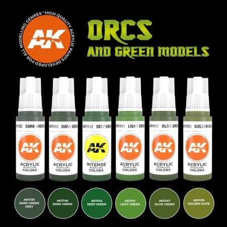 Ak Interactive 3Gen Sets - Orcs And Green Creatures Online