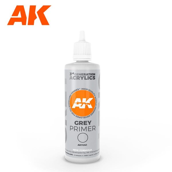 AK Interactive 3Gen Primers - Grey Primer 100 ml Hot on Sale