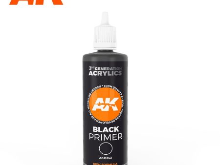 AK Interactive 3Gen Primers - Black Primer 100 ml Sale