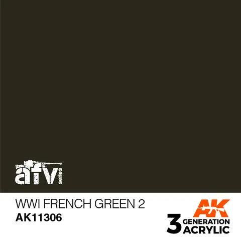 AK Interactive 3rd Gen Acrylic AFV WWI French Green 2 Online now