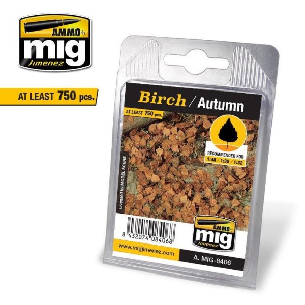 Ammo by MIG Dioramas - Leaves - Birch - Autumn Hot on Sale