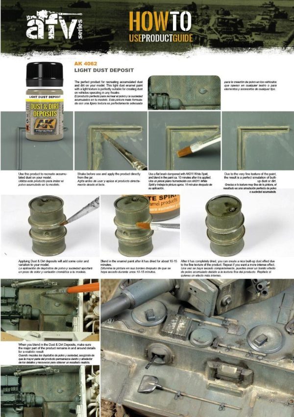 AK Interactive Weathering Products - Light Dust Deposit Online now