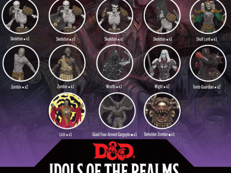 D&D Idols of the Realms Lich Tomb 2D Set For Discount