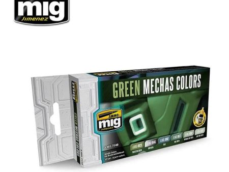 Ammo by MIG Green Mechas Colours Set Online Hot Sale