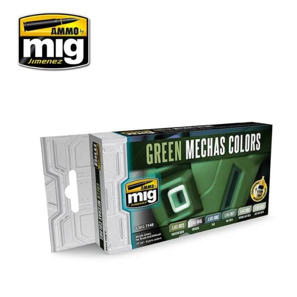 Ammo by MIG Green Mechas Colours Set Online Hot Sale