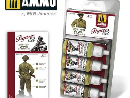 Ammo by MIG Ammo Paint, British Uniforms Wwii. Figures Set Online Sale