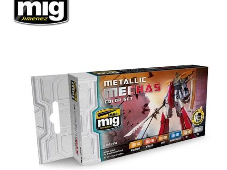 Ammo by MIG Metallic Mechas Colour Set Hot on Sale