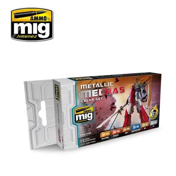 Ammo by MIG Metallic Mechas Colour Set Hot on Sale