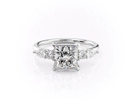 The Abigail Set With A 1.5 Carat Princess Moissanite Discount