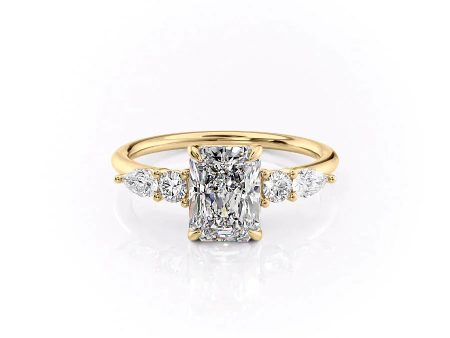 The Abigail Set With A 1 Carat Radiant Moissanite Discount