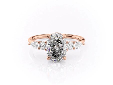 The Abigail Set With A 1 Carat Oval Moissanite Supply