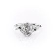 The Melissa Set With A 4 Carat Oval Moissanite For Sale