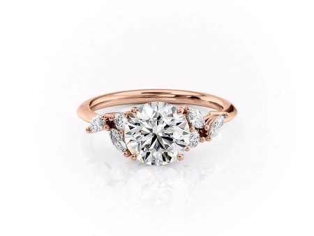 The Melissa Set With A 1.5 Carat Round Moissanite Online Hot Sale