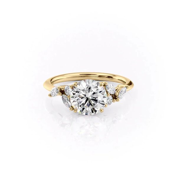 The Melissa Set With A 4.5 Carat Round Moissanite Discount